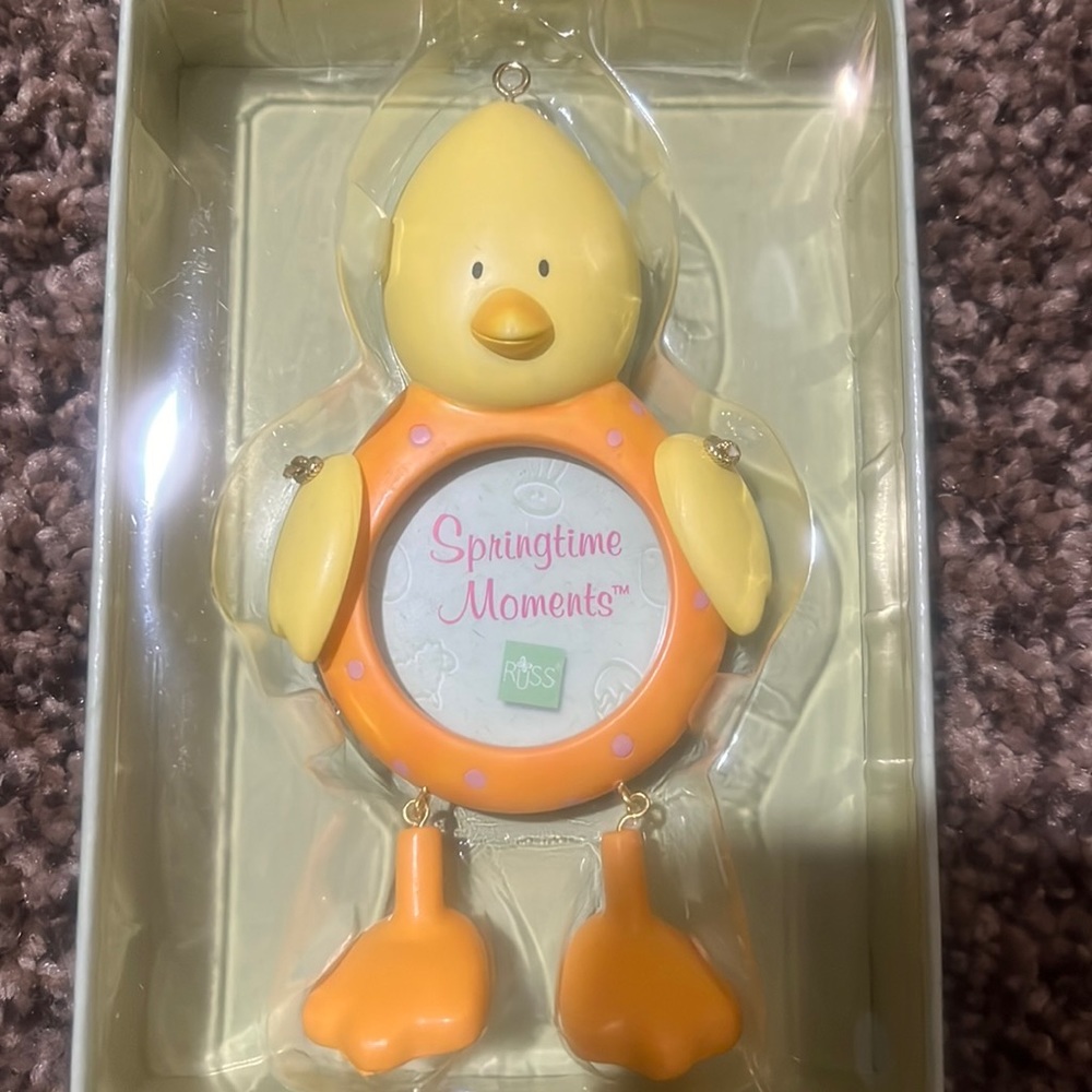 NIB Russ Springtime Moments duck photo frame